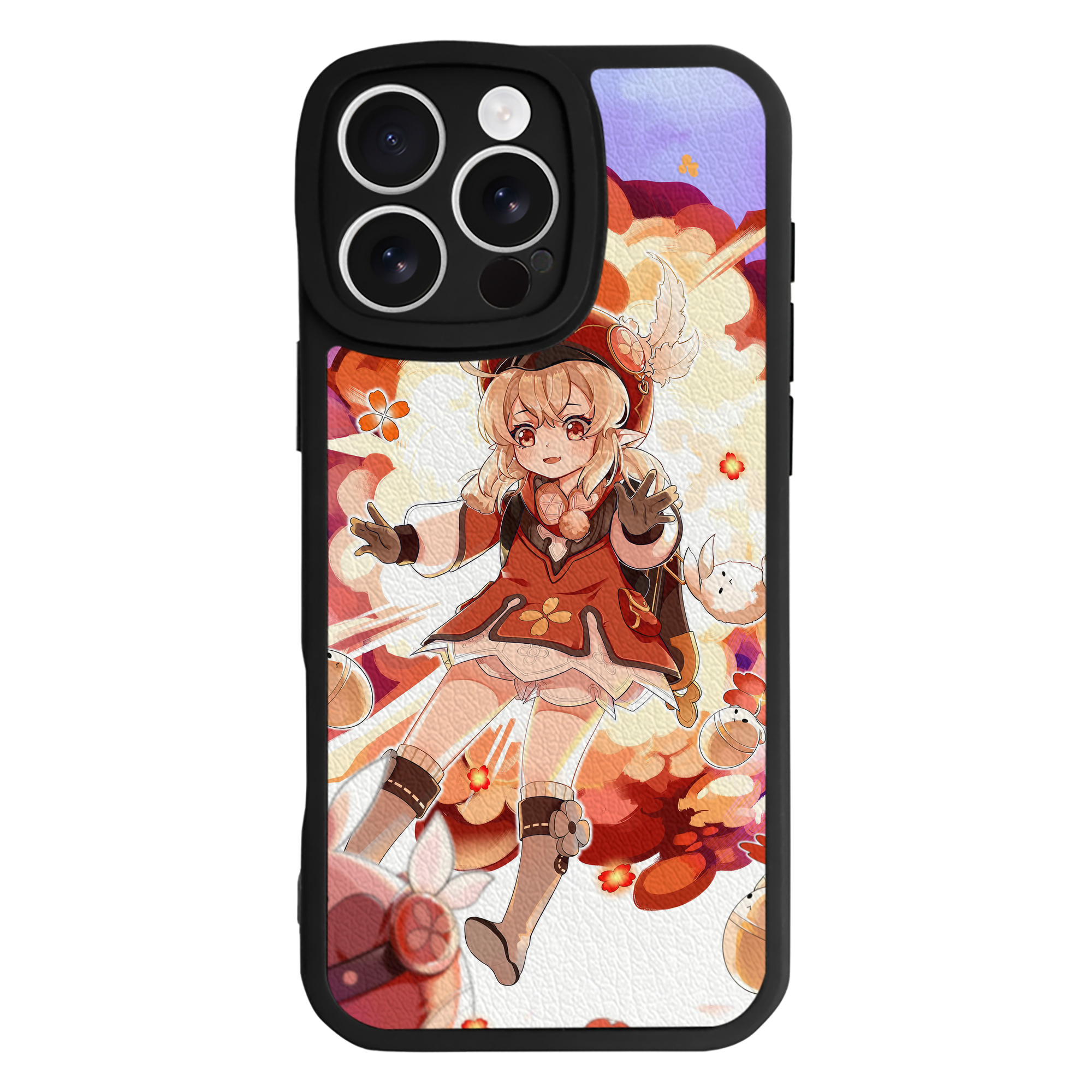 げんし神 genshin 【iPhone 16シリーズ対応】シリコンスマホケース（レザー調） 材質：シリコン